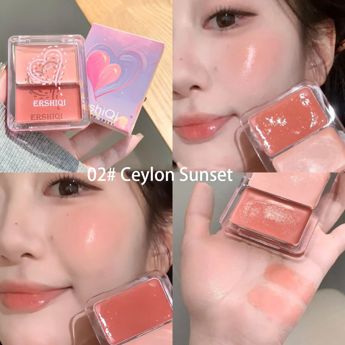 Two-Tone Jelly Cream Blush for Radiant Glow
