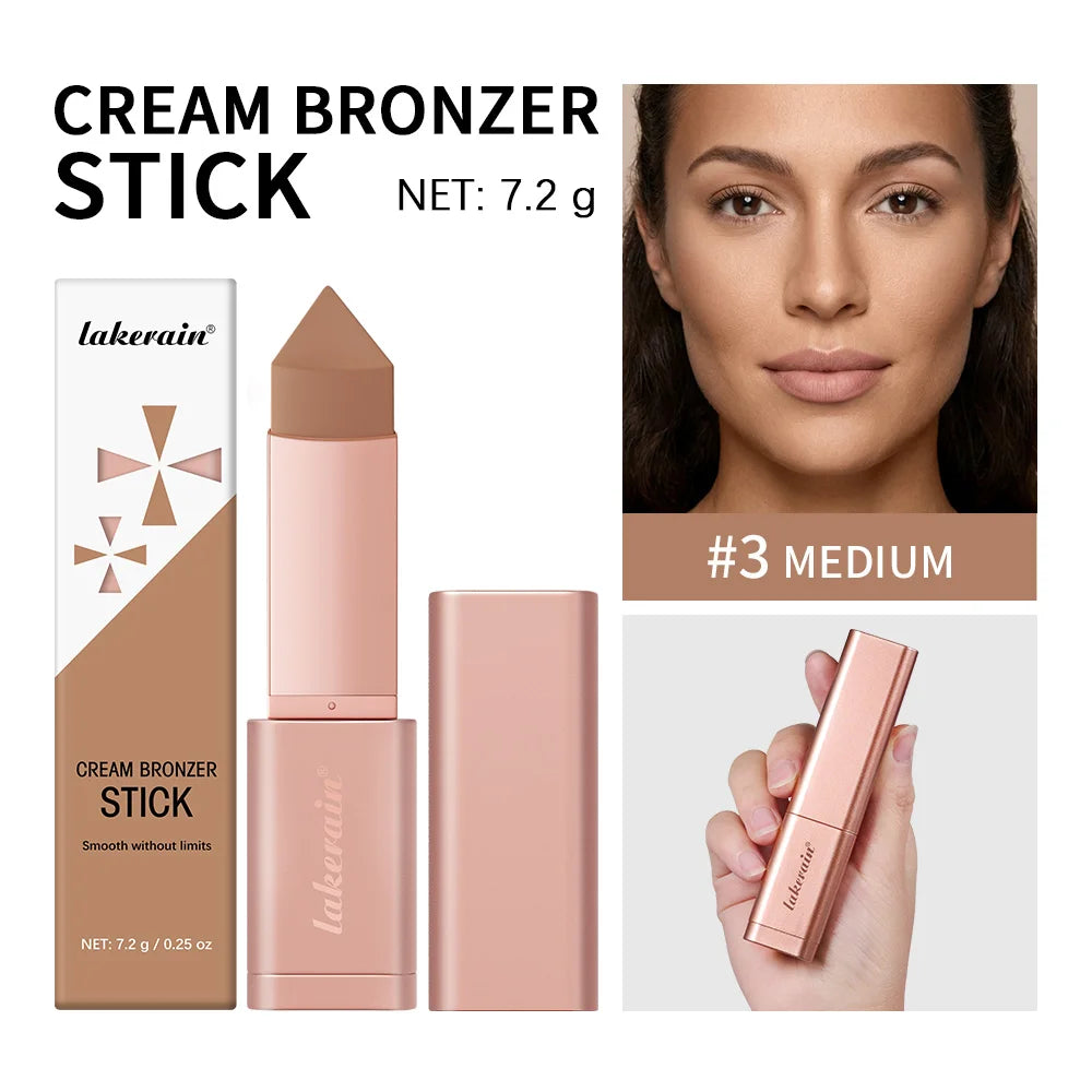 Cream Bronzer and Contour Stick for Sculpted Face