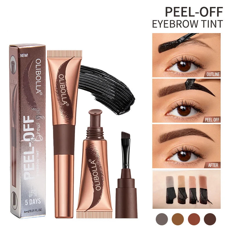Long-Lasting Waterproof Peel-Off Eyebrow Tint Gel - 2