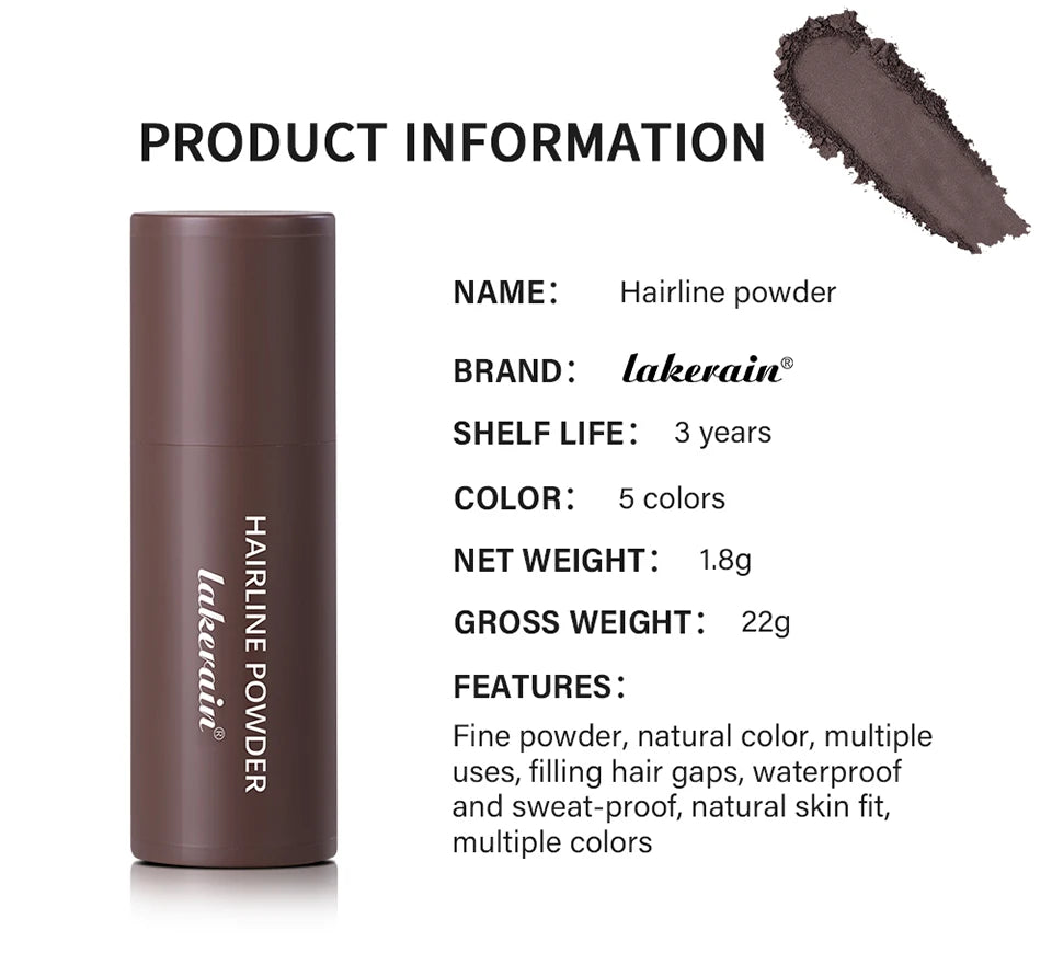 Waterproof Hairline and Root Touch-Up Powder