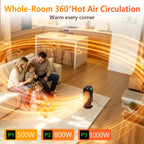 Portable Ceramic Space Heater for Desk and Bedroom