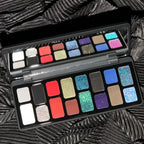 16-Color Punk Eyeshadow Palette for Bold Matte and Shimmer Looks