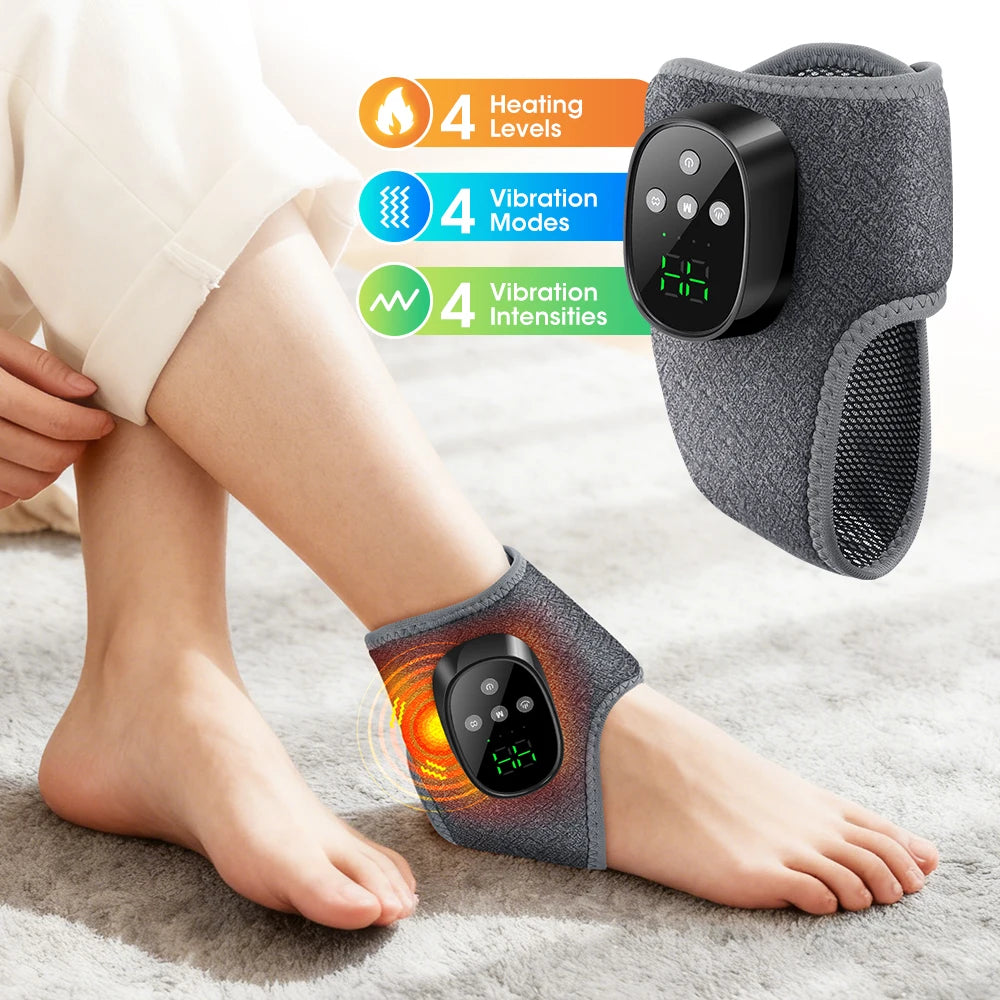 Heated Cordless Ankle Massage Wrap for Pain Relief