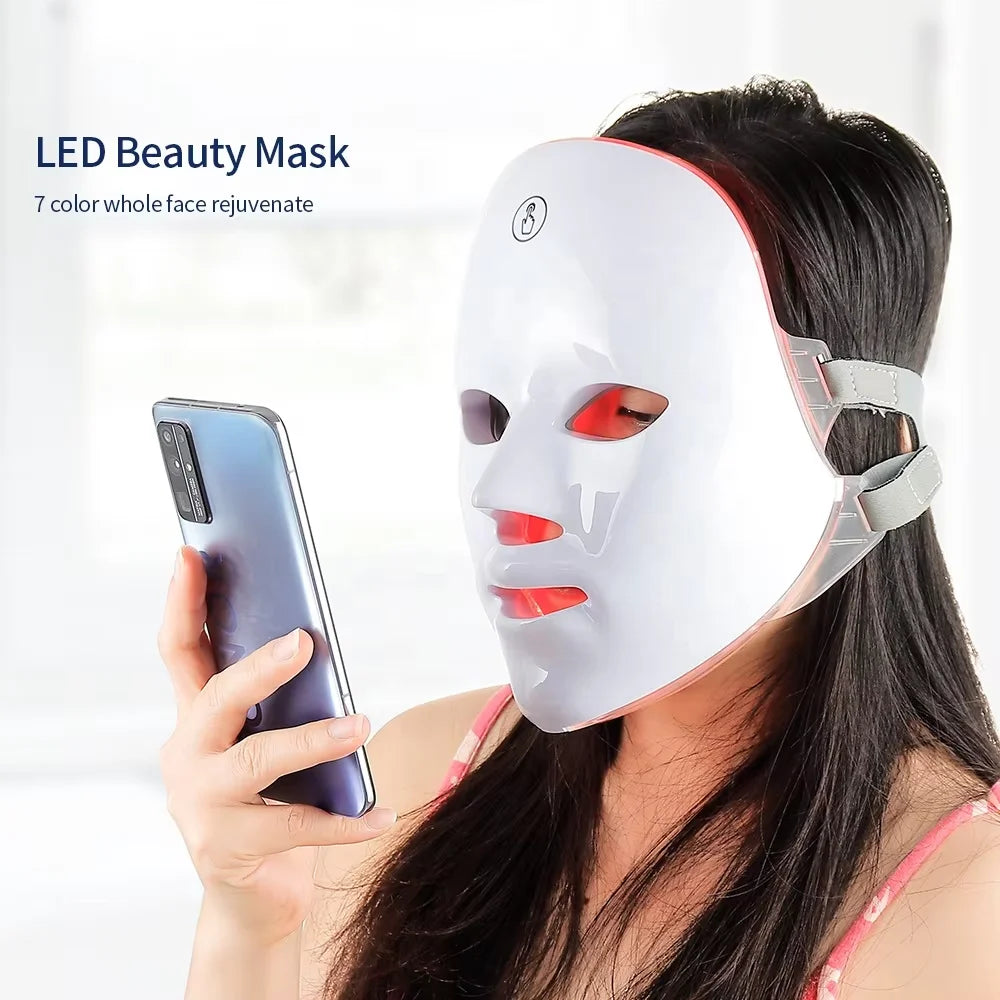7-Color LED Light Therapy Facial Mask