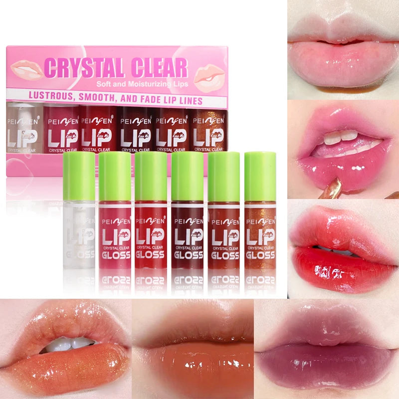 Hydrating Crystal Lip Gloss Set for Smooth Lips - 1