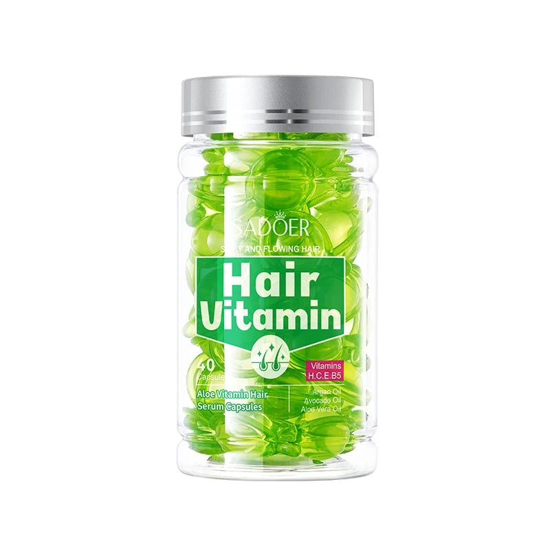 Aloe Vera Vitamin Hair Repair Serum Capsules