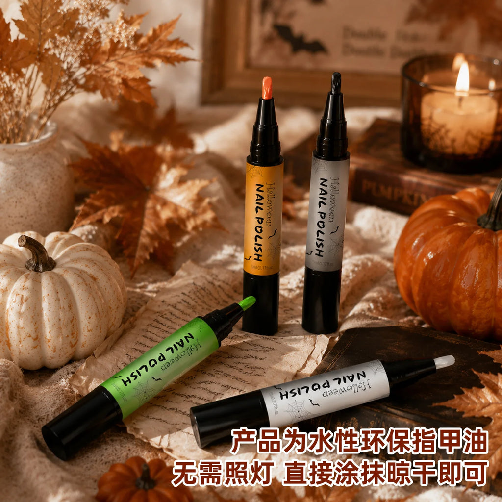 Halloween Peel-Off Nail Polish Pen Set