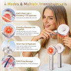 Electric Scalp Massager and Hair Growth Serum Applicator Comb