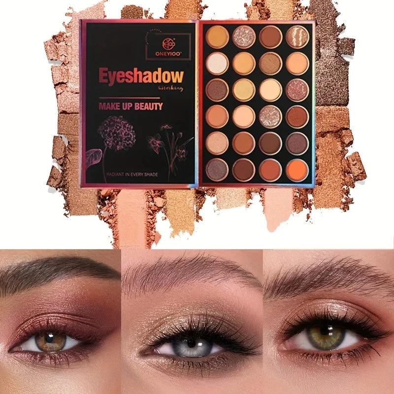 55-Color Professional Eyeshadow, Highlighter and Lip Gloss Palette