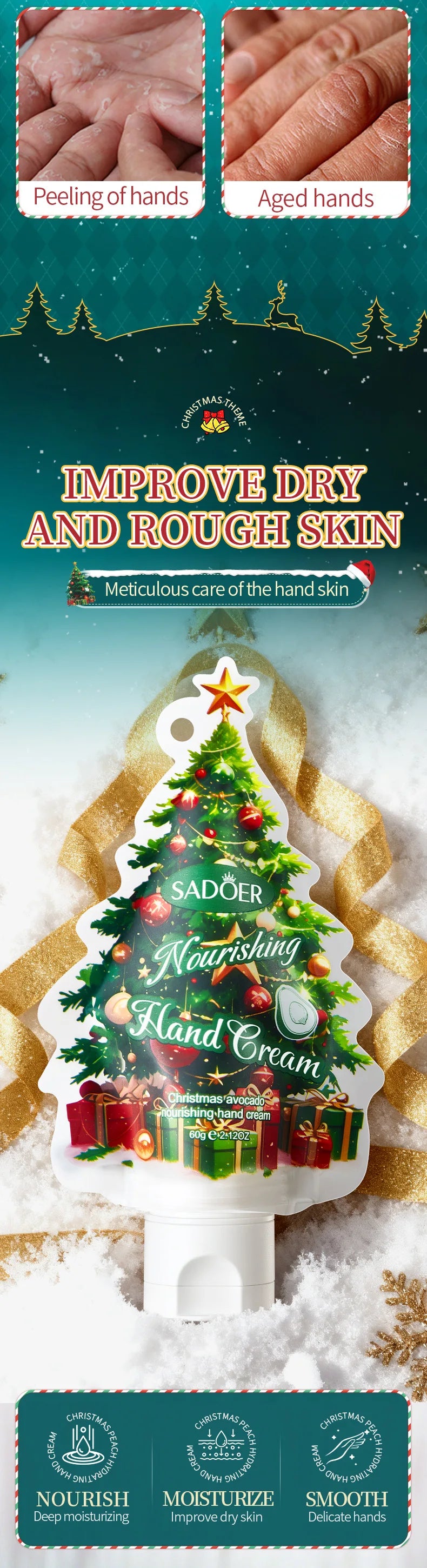 Moisturizing Christmas Hand Cream for Dry Winter Skin - 7