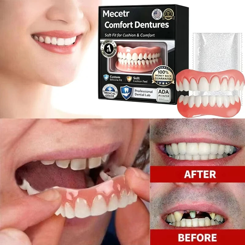 Adjustable Comfort Denture Set for Natural Smile