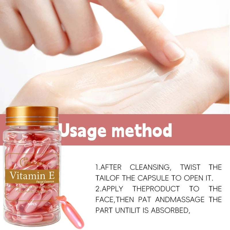 Vitamin E Moisturizing Facial Serum Capsules