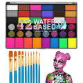 42-Color Professional Face and Body Paint Palette