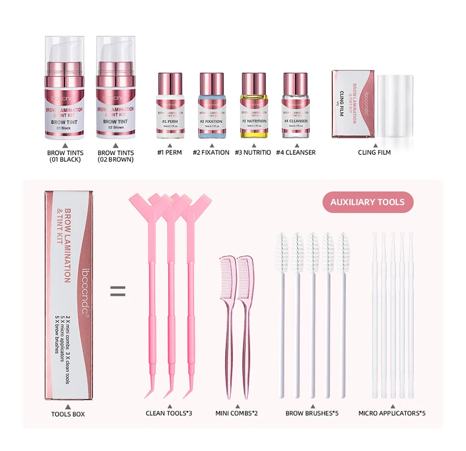 Professional Brow Lamination and Tinting Kit for Perfect Brows - 12