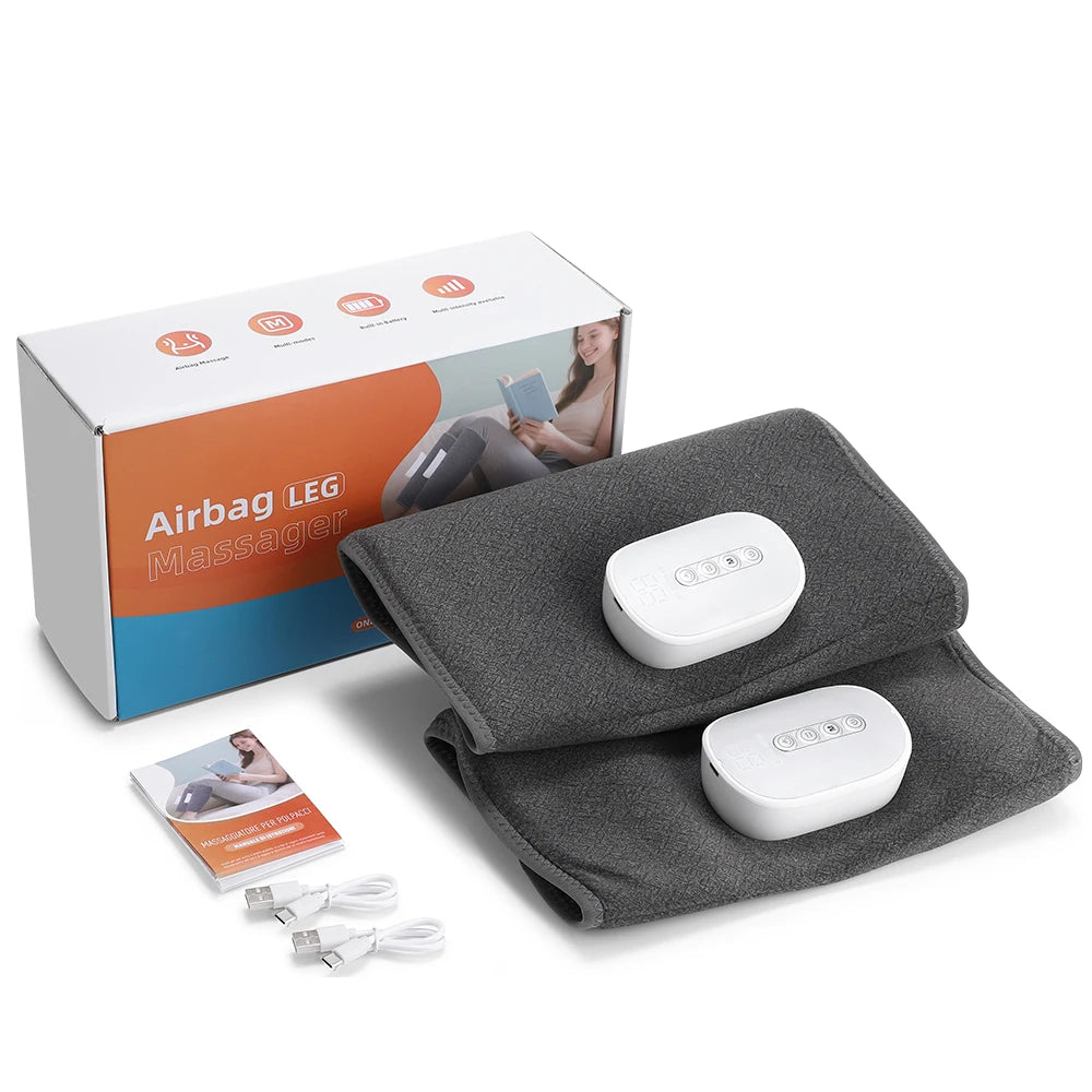 Cordless Heated Air Compression Leg Massager