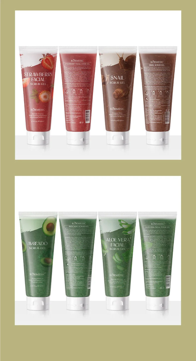 Gentle Exfoliating Facial Scrub Gel for Smooth Radiant Skin - 18