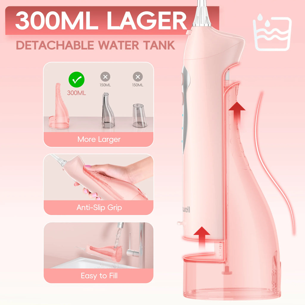 Portable Oral Irrigator and Electric Toothbrush Combo