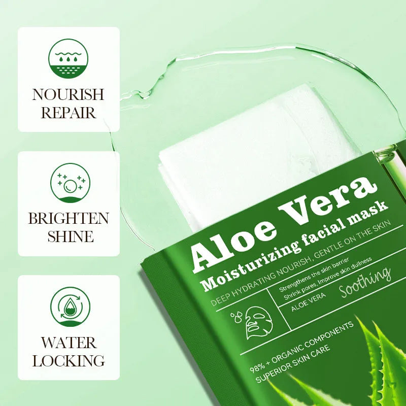 Hydrating Aloe Vera Facial Sheet Masks