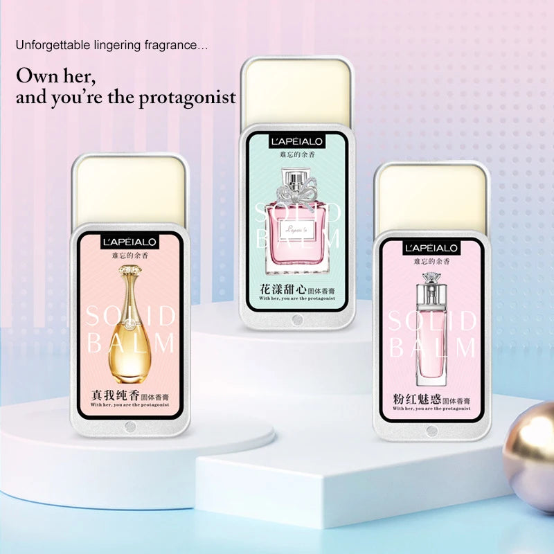 Long-Lasting Portable Solid Perfume Balm for Women