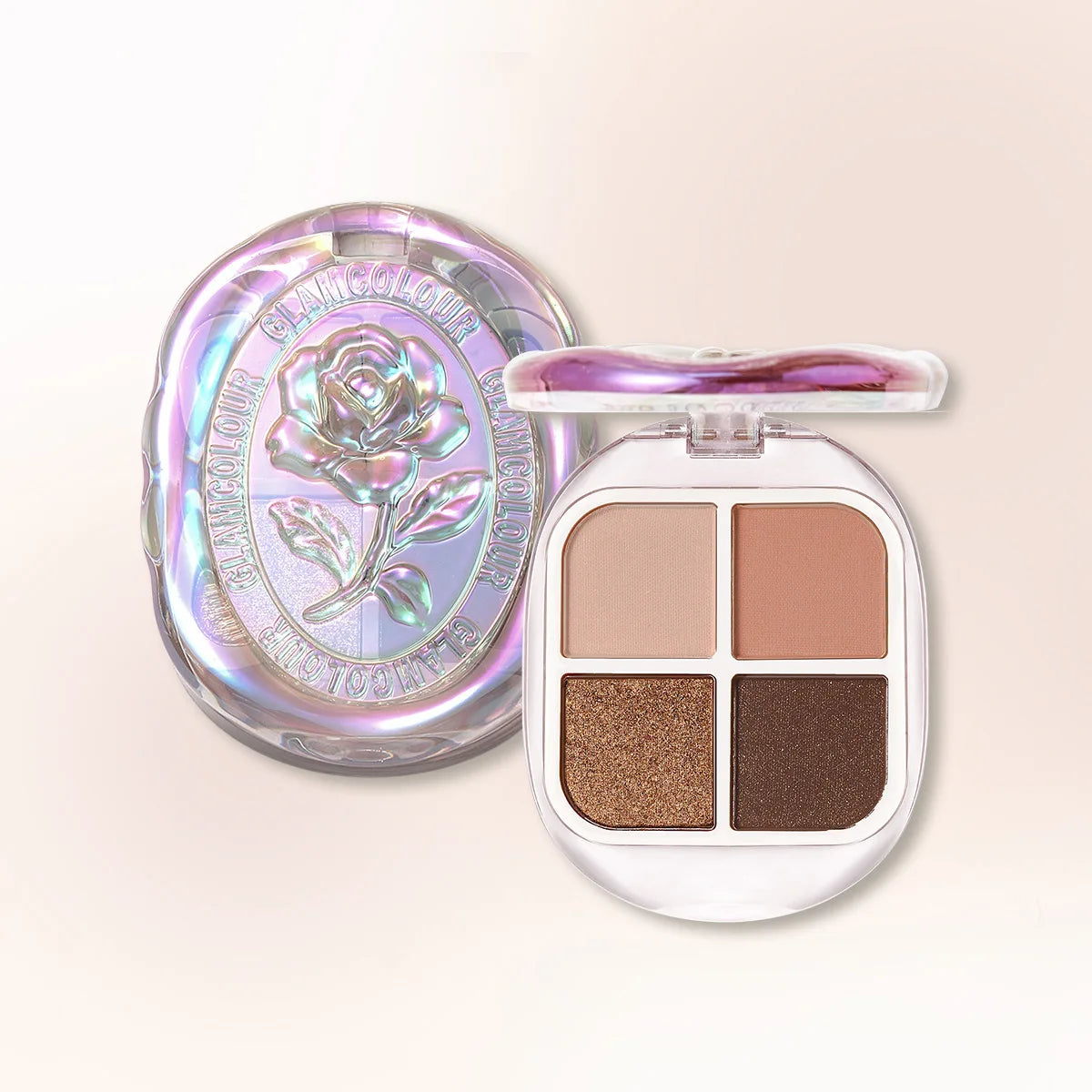 4-Color Shimmer and Matte Eyeshadow Palette