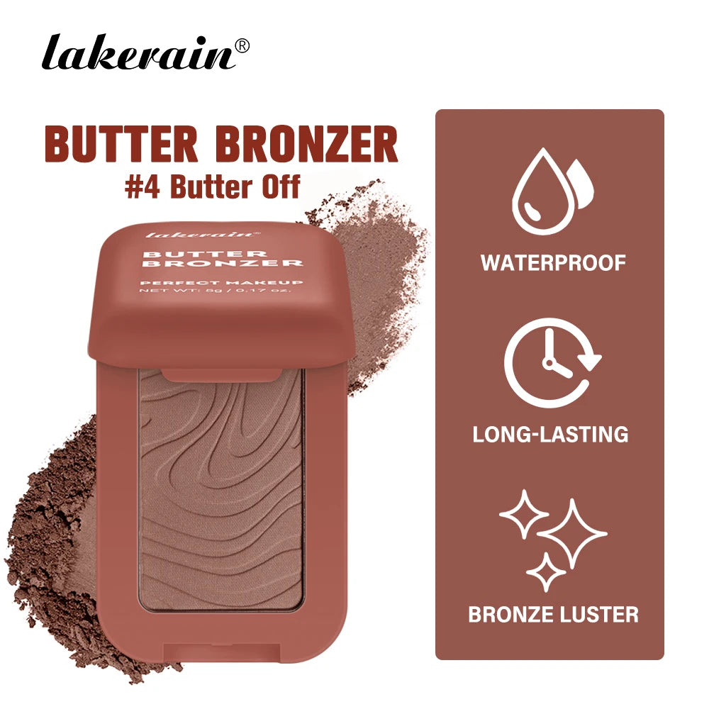Silky Matte Butter Bronzer Powder for Sculpted Face