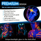 UV Neon Glow-in-the-Dark Face and Body Paint Kit