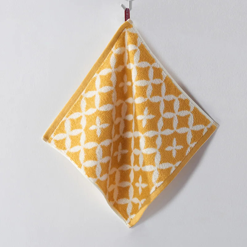 3-Piece Soft Absorbent Cotton Jacquard Bath Towel Set