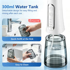 Cordless Portable Water Dental Flosser for Teeth and Braces