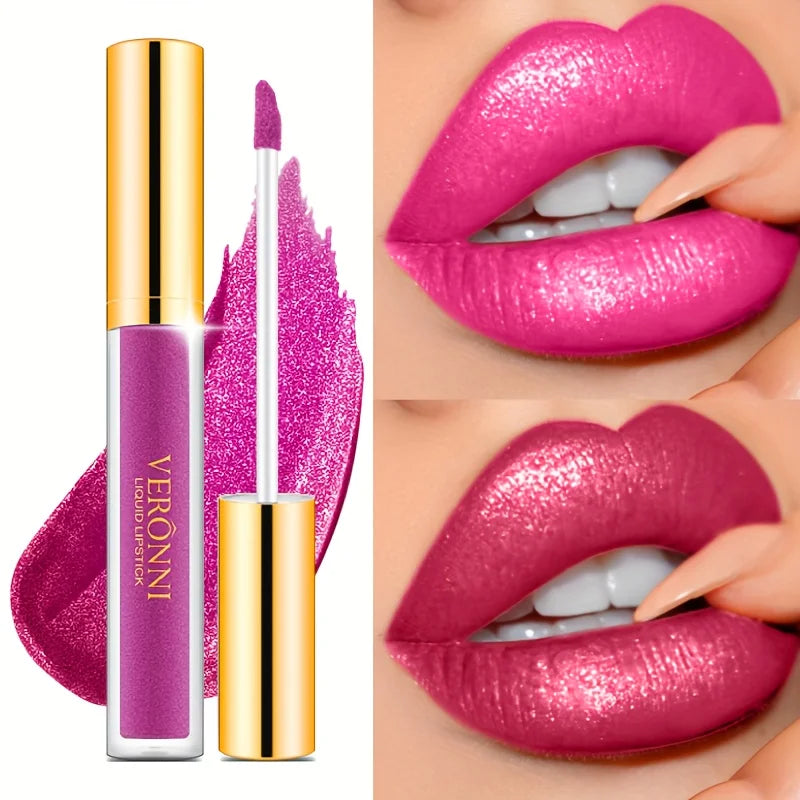 Shimmering Long-Lasting Waterproof Liquid Lipstick