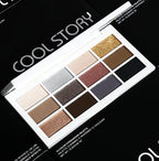 12-Color Neutral Eyeshadow Palette for Smoky and Party Looks