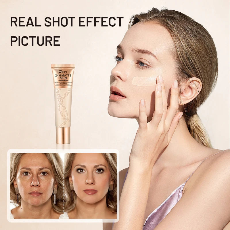 Long-Lasting Waterproof Matte Liquid Foundation