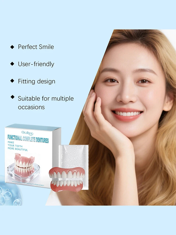 Instant Smile Cosmetic Dentures for Upper and Lower Teeth - 14
