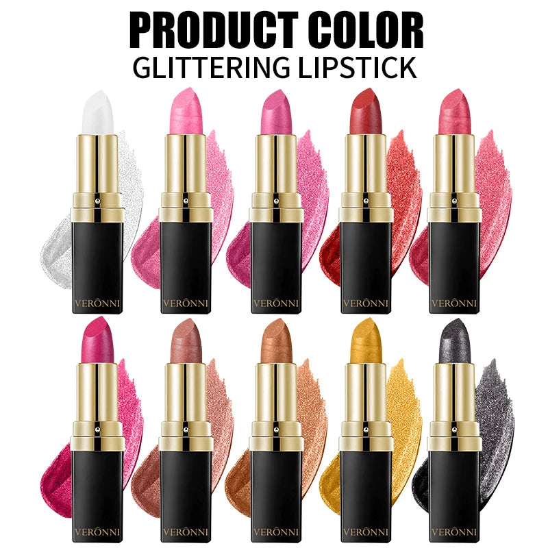 Shimmer Diamond Pearl Lip Gloss for Long-Lasting Shiny Lips