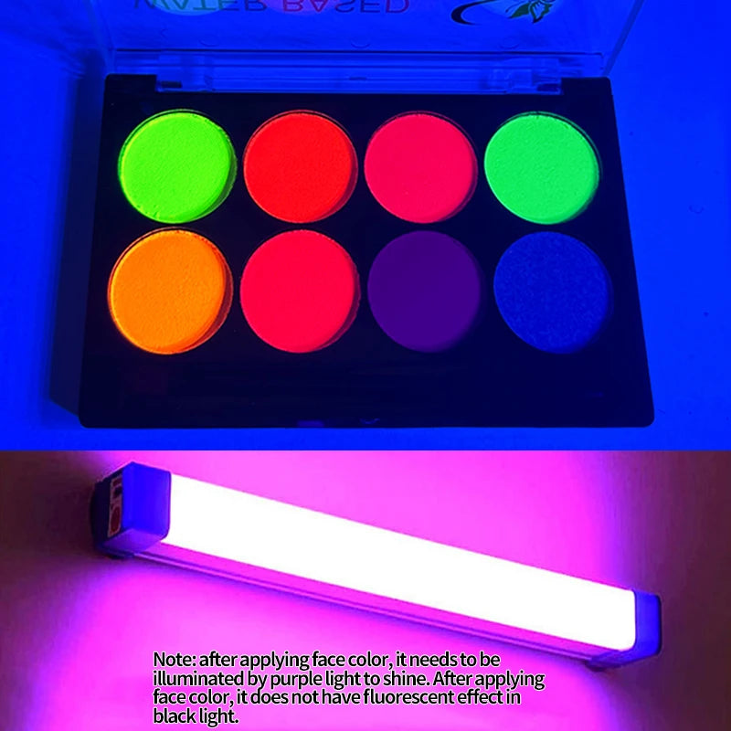 UV Glow Fluorescent Face and Body Paint Kit