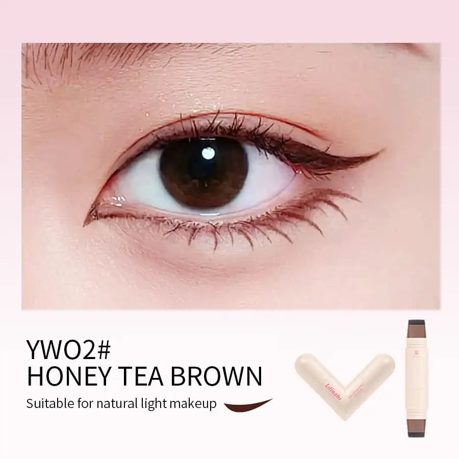 Dual-Head Waterproof Winged Eyeliner Stamp Pen - 14