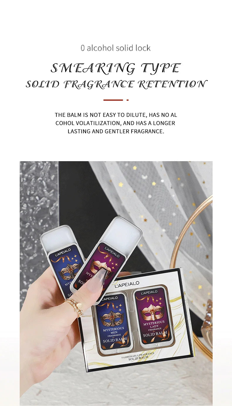 Portable Long-Lasting Solid Perfume Balm Set