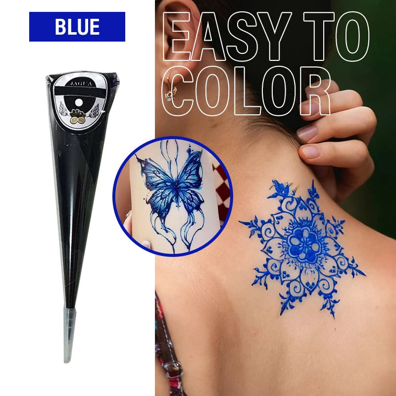 Temporary Henna Body Art Tattoo Paste Cone - 16