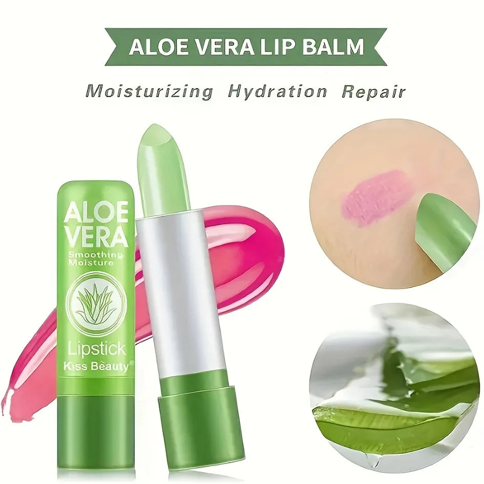Aloe Vera Color Changing Moisturizing Lipstick