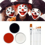 Professional Face and Body Paint Kit with Brushes for Parties