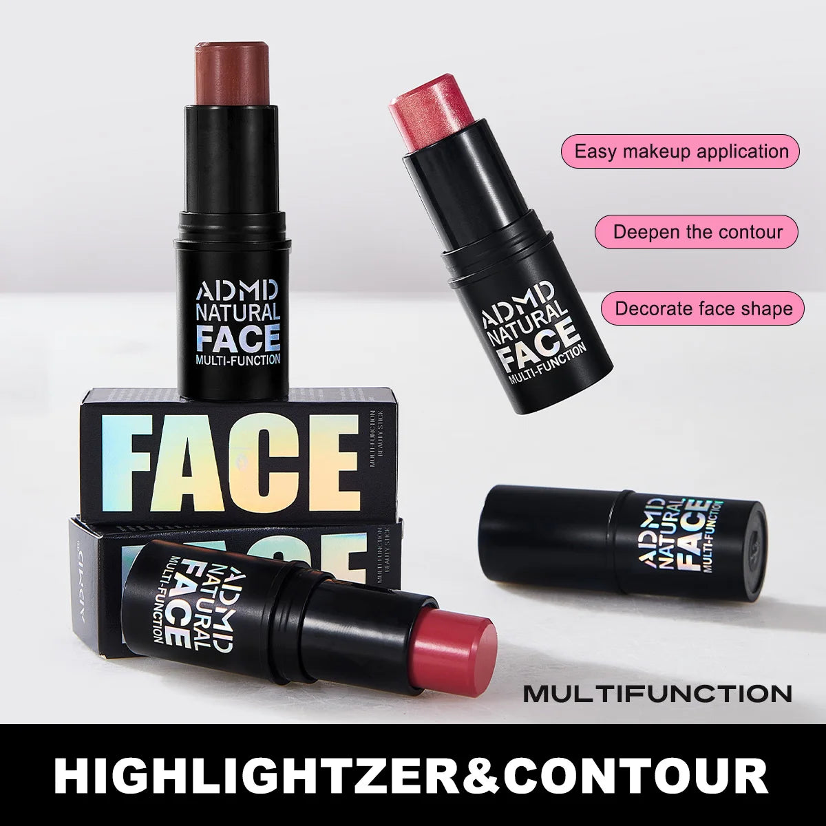 Multi-Function Face Contouring and Highlighting Stick - 1