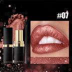 Metallic Pearl Finish Long-Lasting Lipstick
