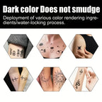 Long-Lasting Temporary Tattoo Ink Kit with Stencils