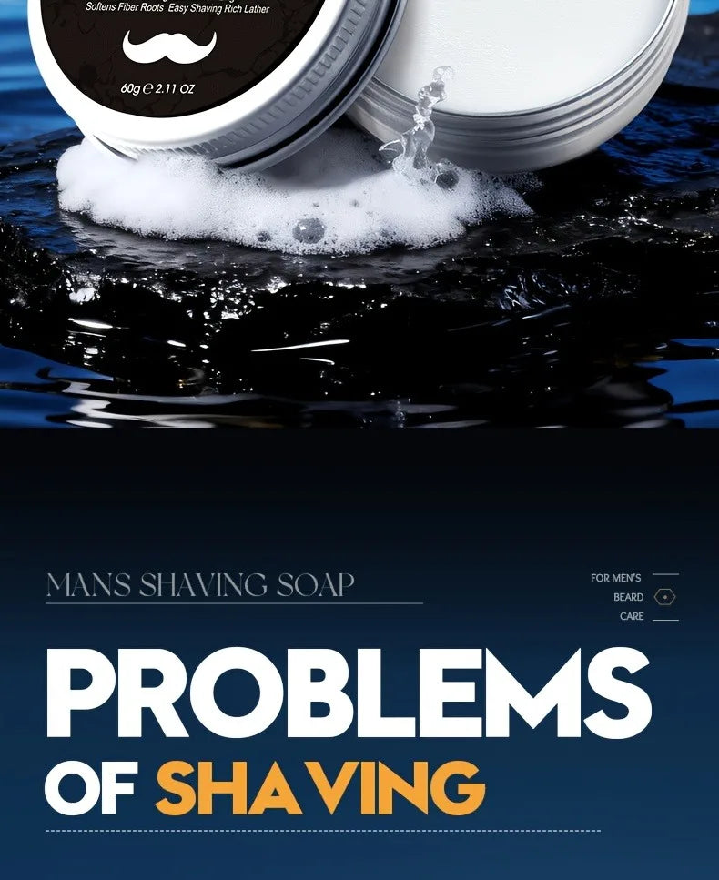 Refreshing Men's Shaving Soap for a Smooth Close Shave