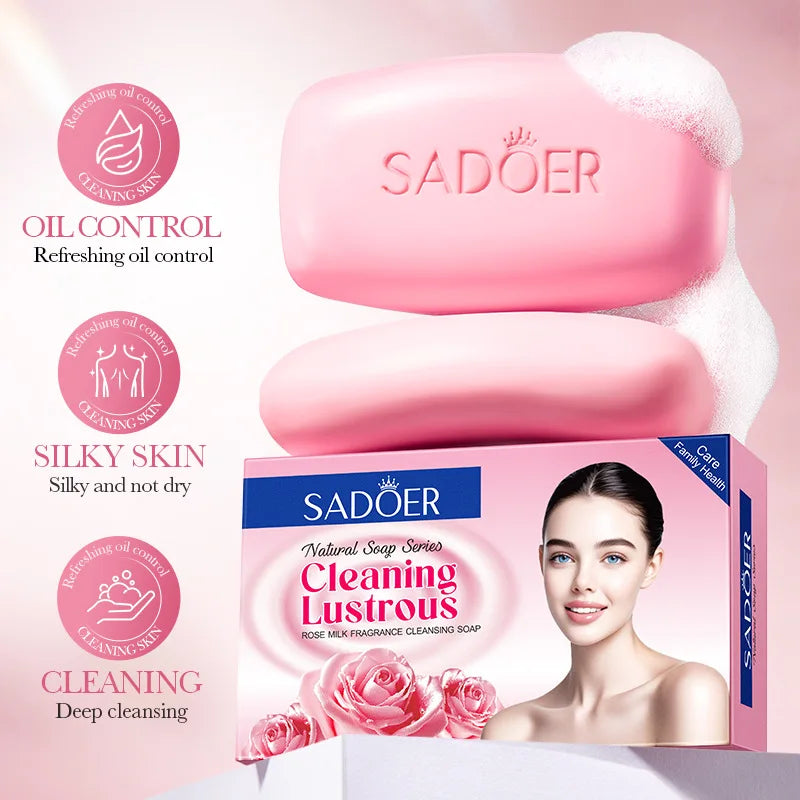 Hydrating Rose Milk Cleansing Soap for Soft Glowing Skin