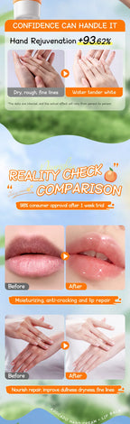 Moisturizing Peach Hand Cream and Lip Balm Set