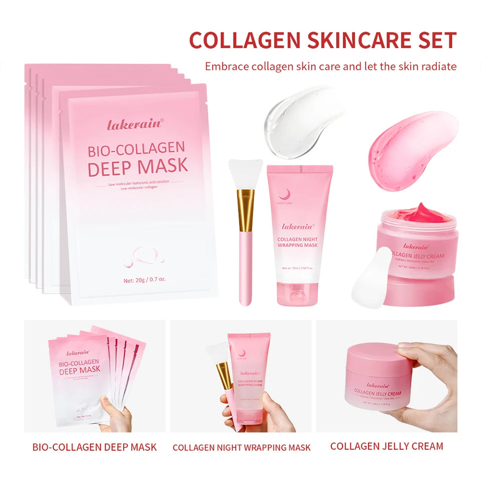 Collagen Face Skincare Set for Radiant and Hydrated Skin