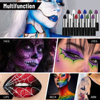 Waterproof Face and Body Paint Sticks for Halloween and Cosplay