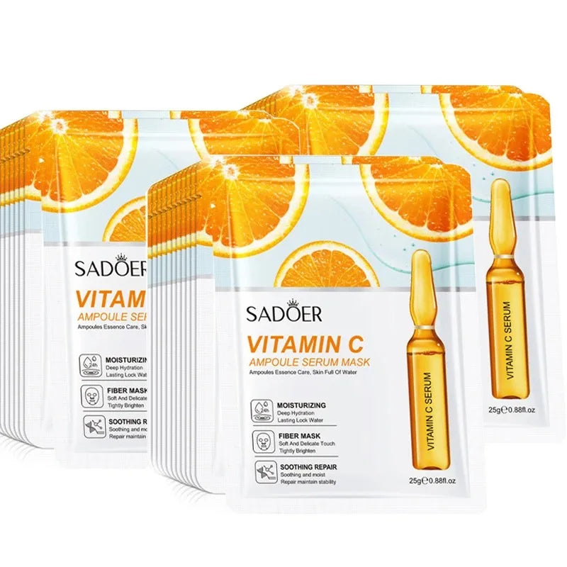 24K Gold and Vitamin C Hydrating Facial Sheet Mask Set - 18