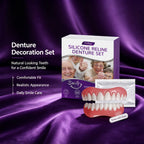 Cosmetic Silicone Denture Set for Instant Natural Smile