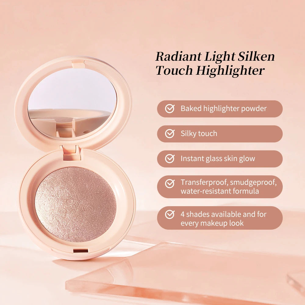 Baked Pearl Shimmer Face Highlighter Powder